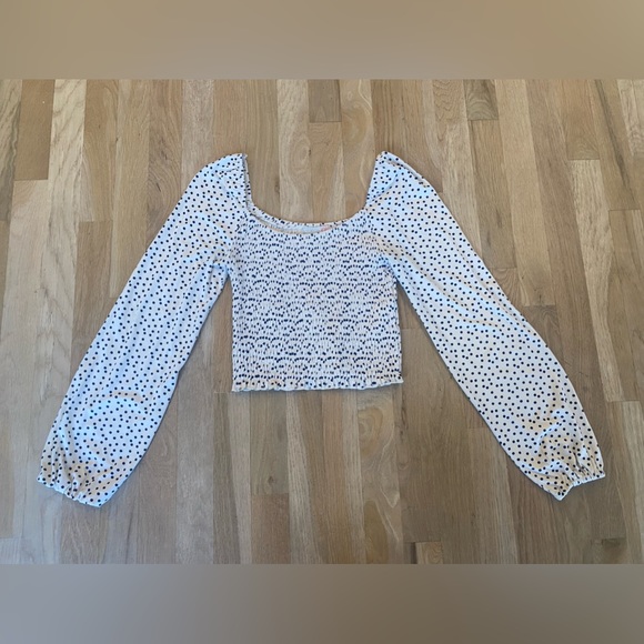 GB smocked crop top. Size XS - Picture 1 of 8